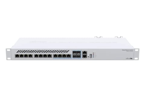 Mikrotik cloud core router CCR1036-12G 1U rackmount network switch with 12 Gigabit ports and SFP connectivity